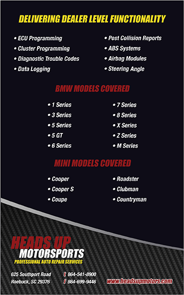 BMW & Mini Programming Now Available! | Spartanburg, SC